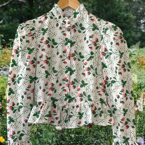 Batsheva X Laura Ashley Strawberry Field Shirt